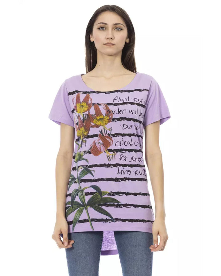 Printed Short Sleeve T-shirt S Women