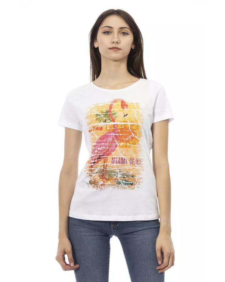 Short Sleeve T-shirt with Front Print M Women