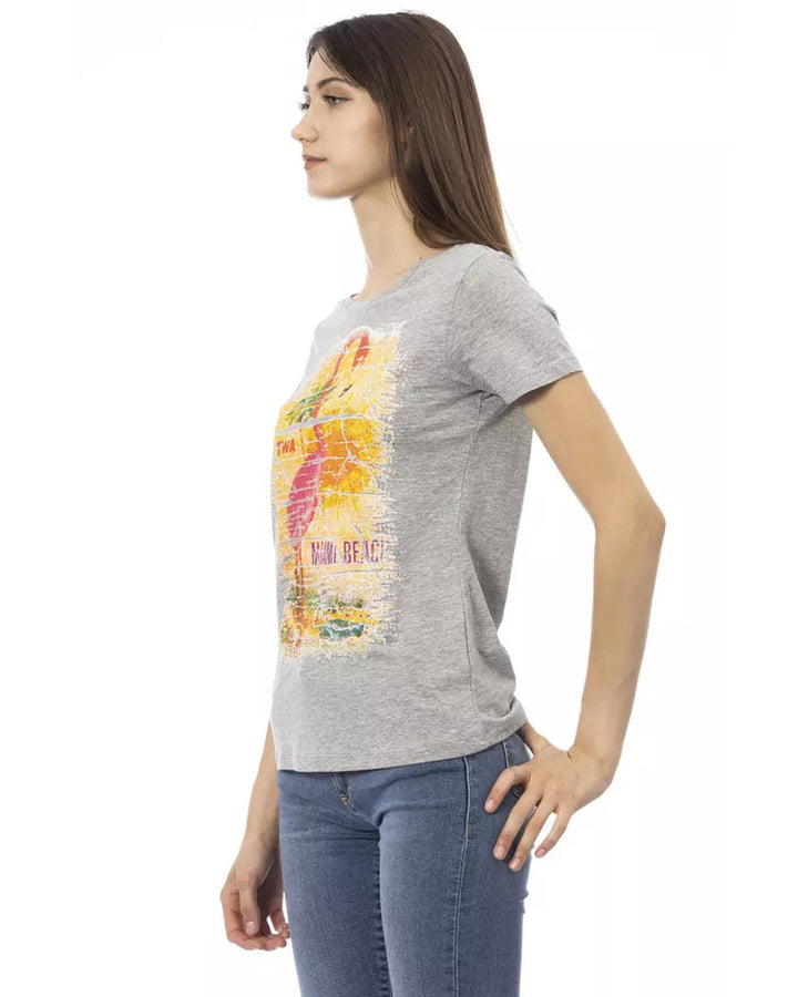 Short Sleeve T-shirt with Front Print M Women