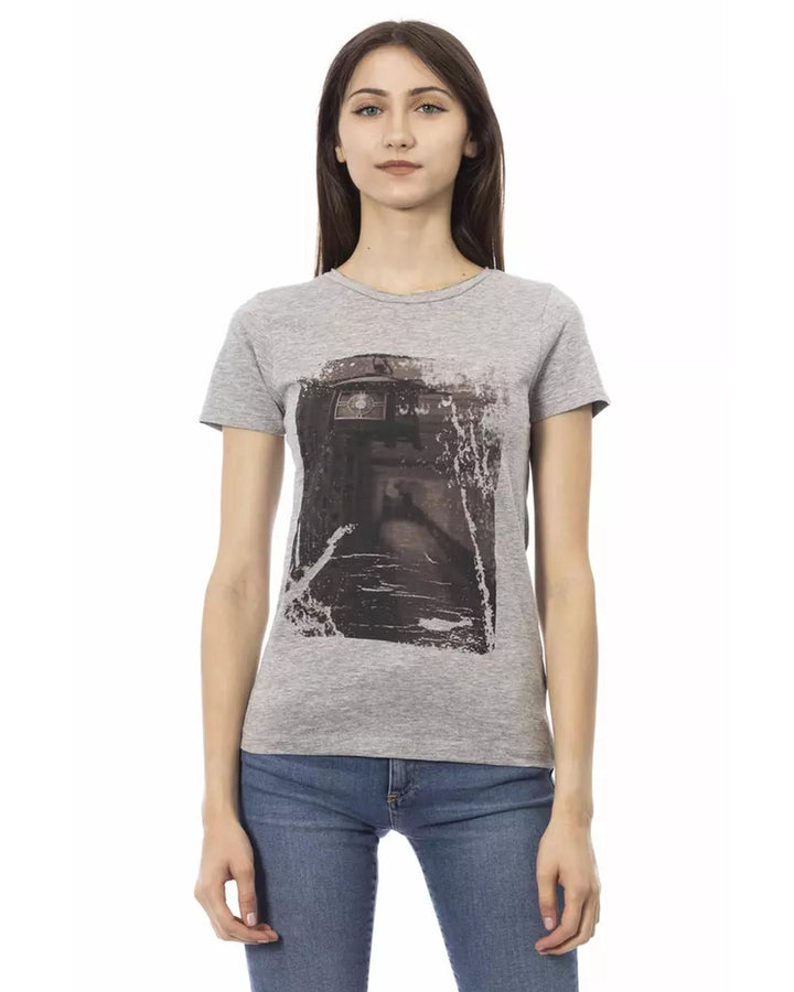 Short Sleeve T-shirt with Front Print M Women