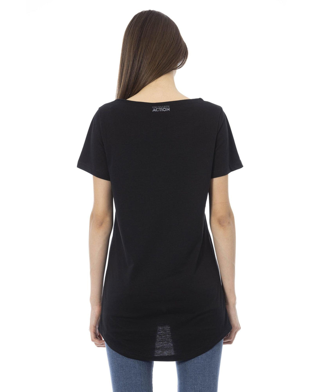 Black Cotton Tops & T-Shirt XL Women