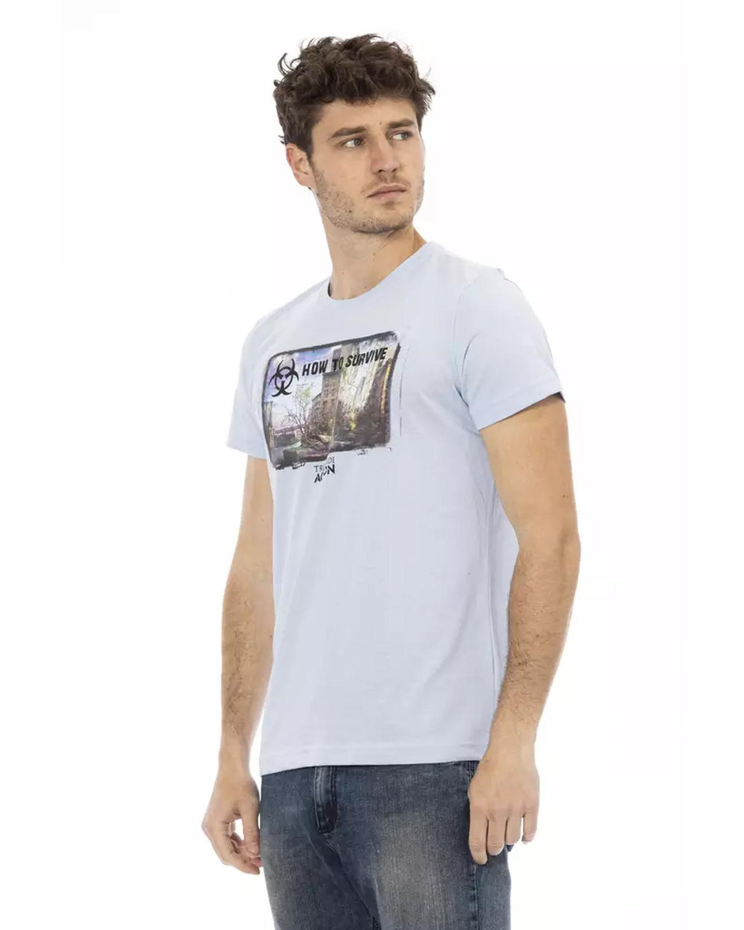 Short Sleeve T-shirt with Front Print L Men