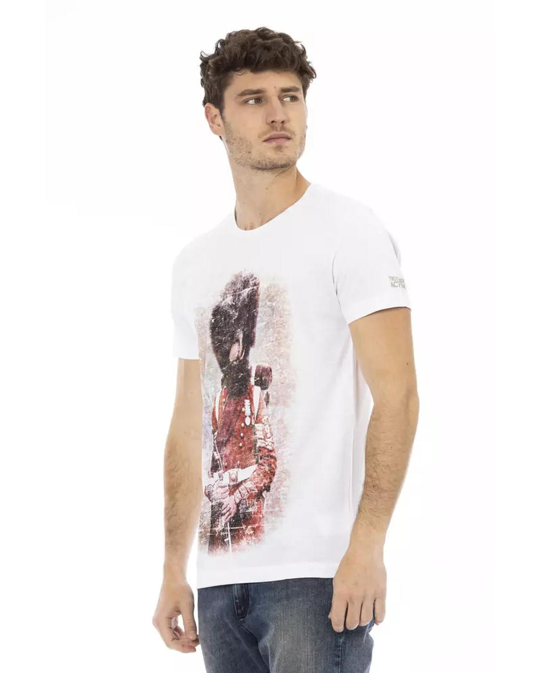 Short Sleeve T-shirt with Front Print XL Men