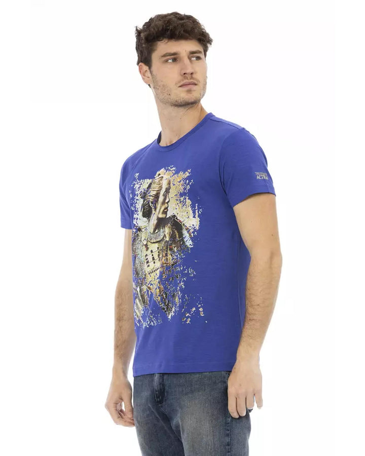 Short Sleeve T-shirt with Front Print 3XL Men