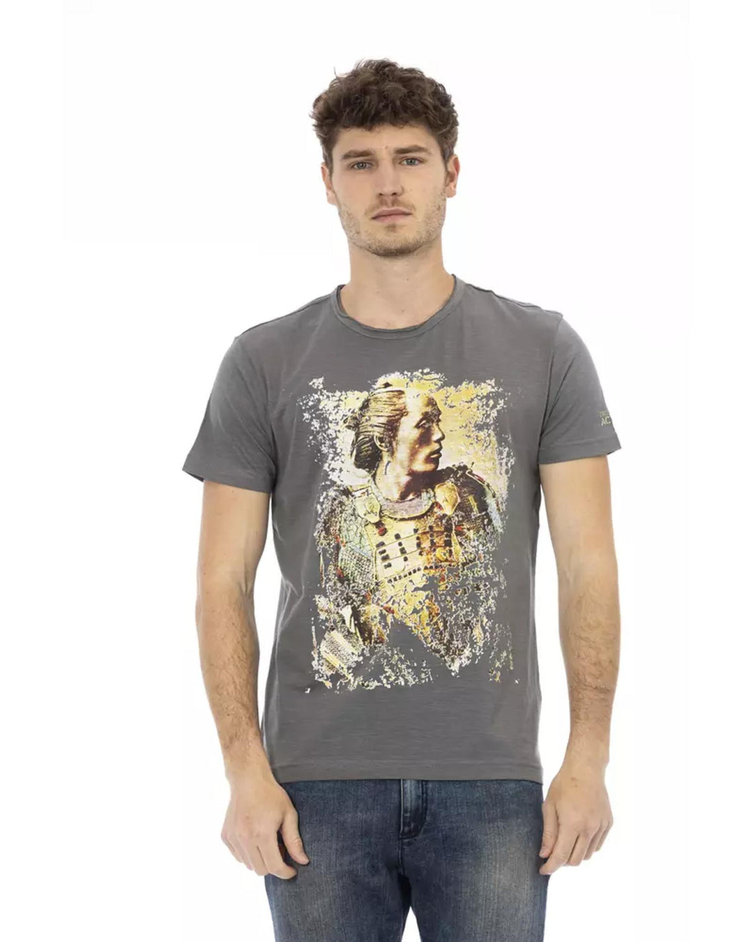 Printed Round Neck Short Sleeve T-Shirt XL Men