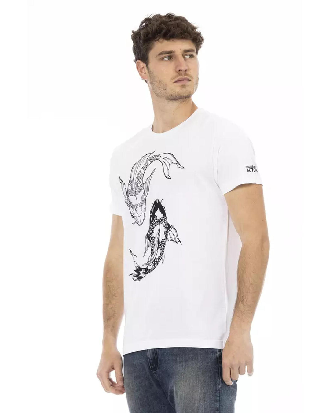 Short Sleeve T-shirt with Front Print L Men