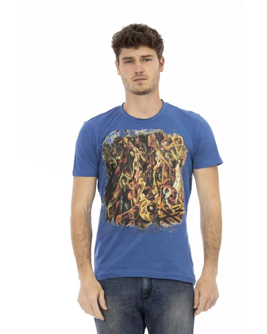 Short Sleeve T-shirt with Round Neck L Men