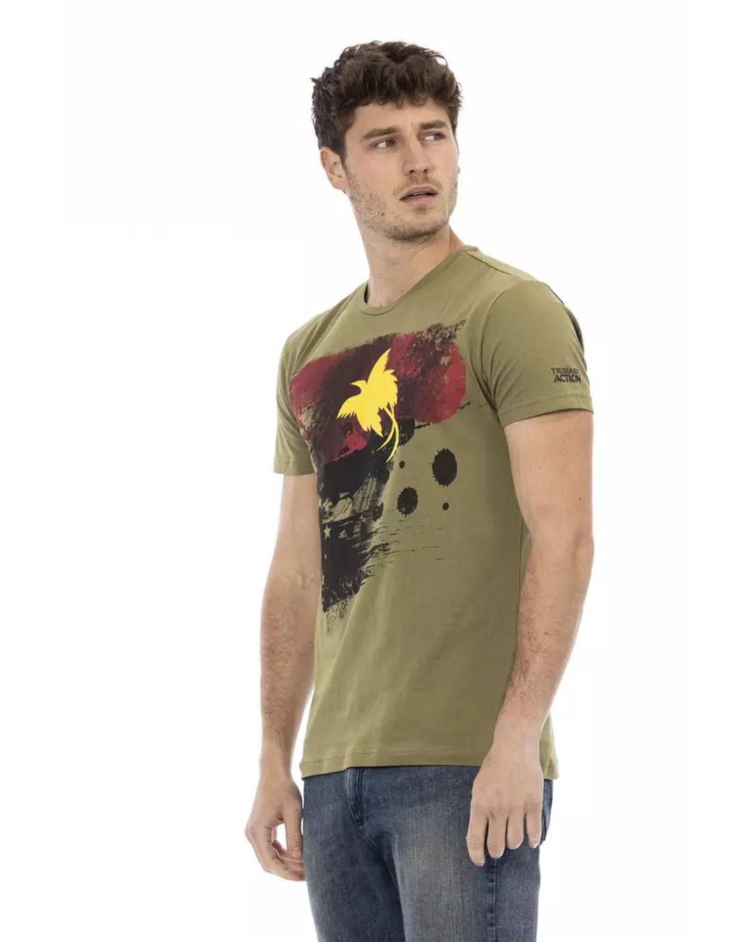 Short Sleeve T-shirt with Front Print XL Men