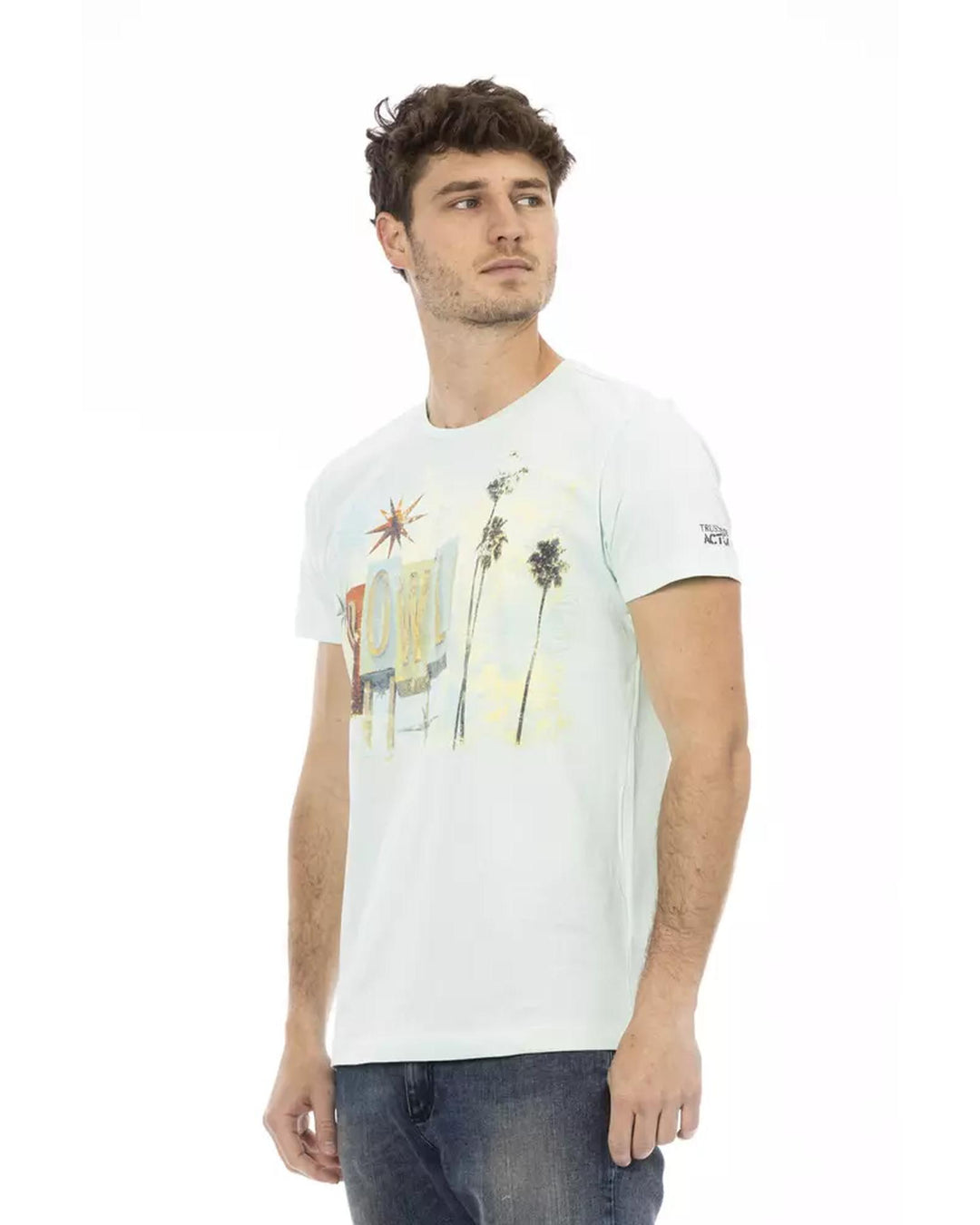 Short Sleeve T-shirt with Front Print M Men