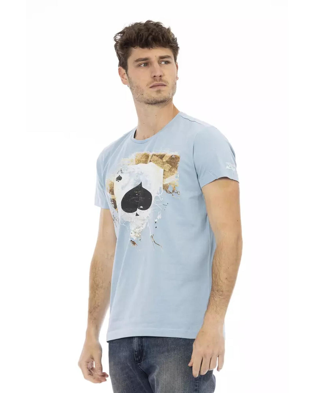 Short Sleeve T-shirt with Front Print XL Men