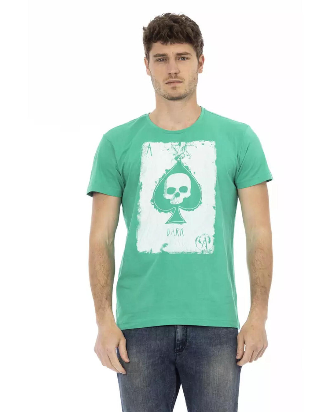 Short Sleeve T-shirt with Front Print S Men