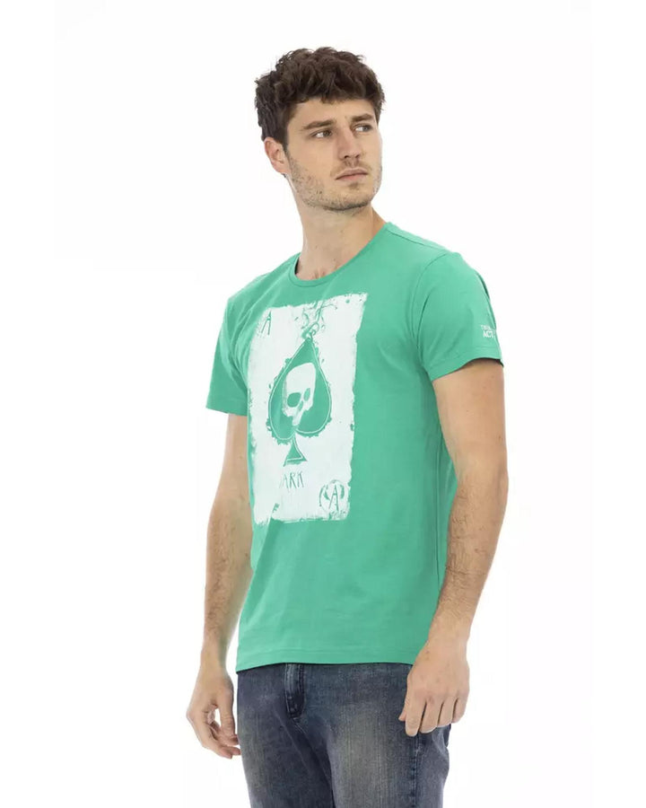 Short Sleeve T-shirt with Front Print 2XL Men