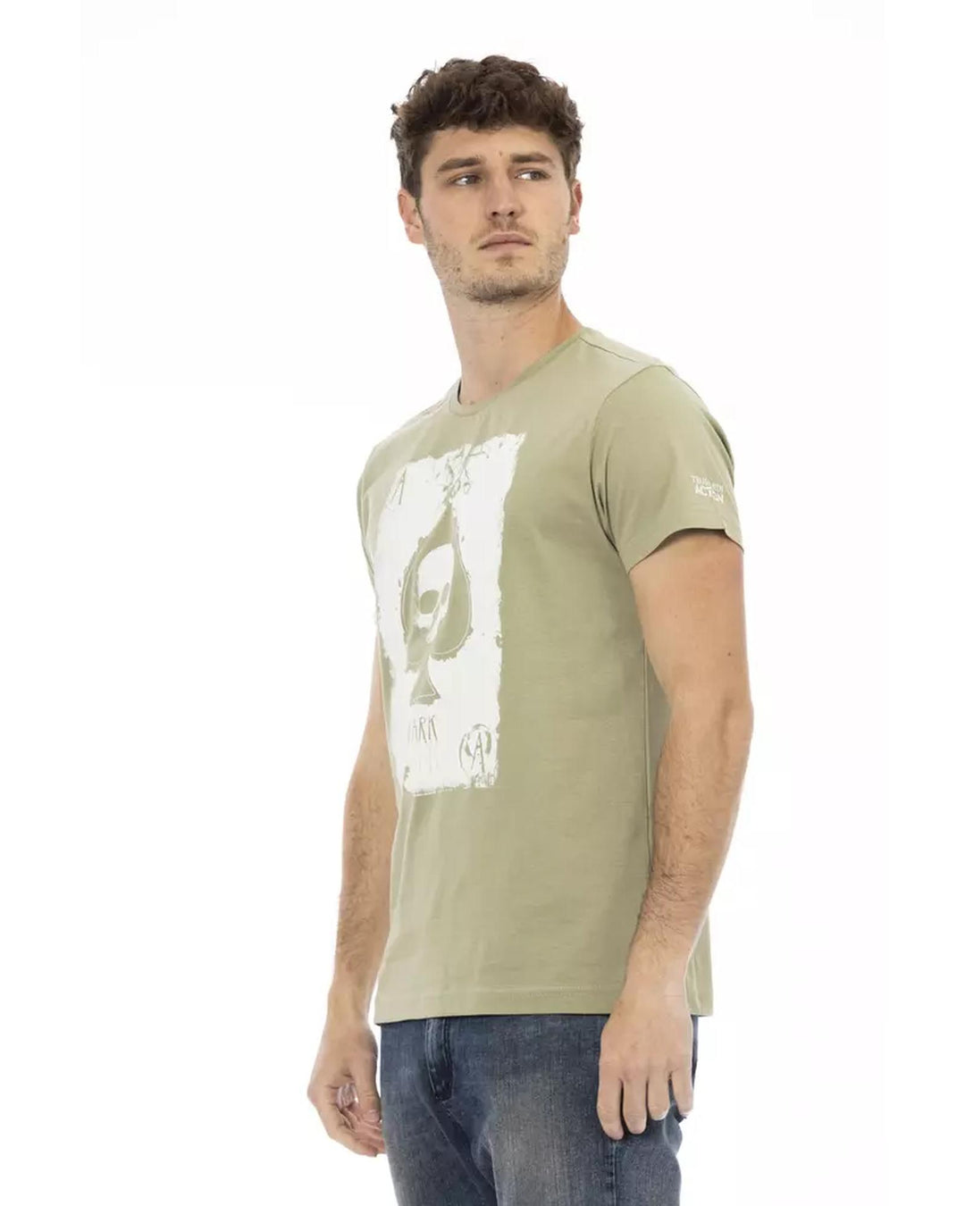 Front Print Short Sleeve T-shirt 3XL Men