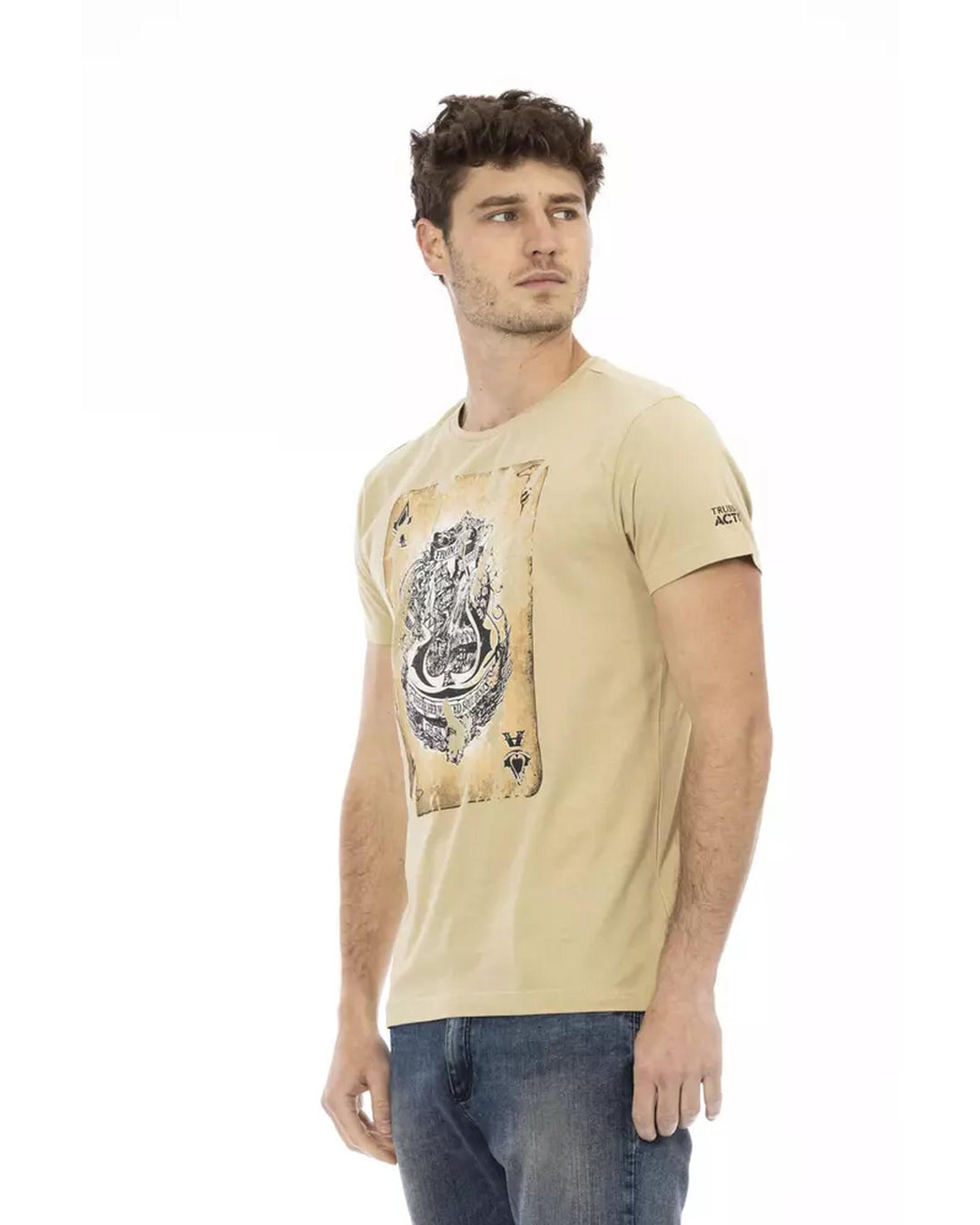 Short Sleeve T-shirt with Front Print M Men