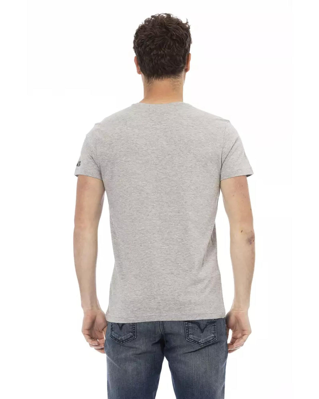 Short Sleeve T-shirt with Round Neck - Front Print XL Men