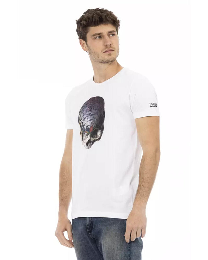 Printed Short Sleeve Round Neck T-shirt L Men