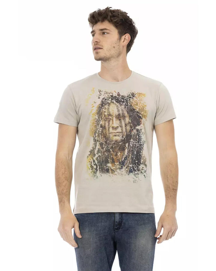 Printed Round Neck T-Shirt L Men