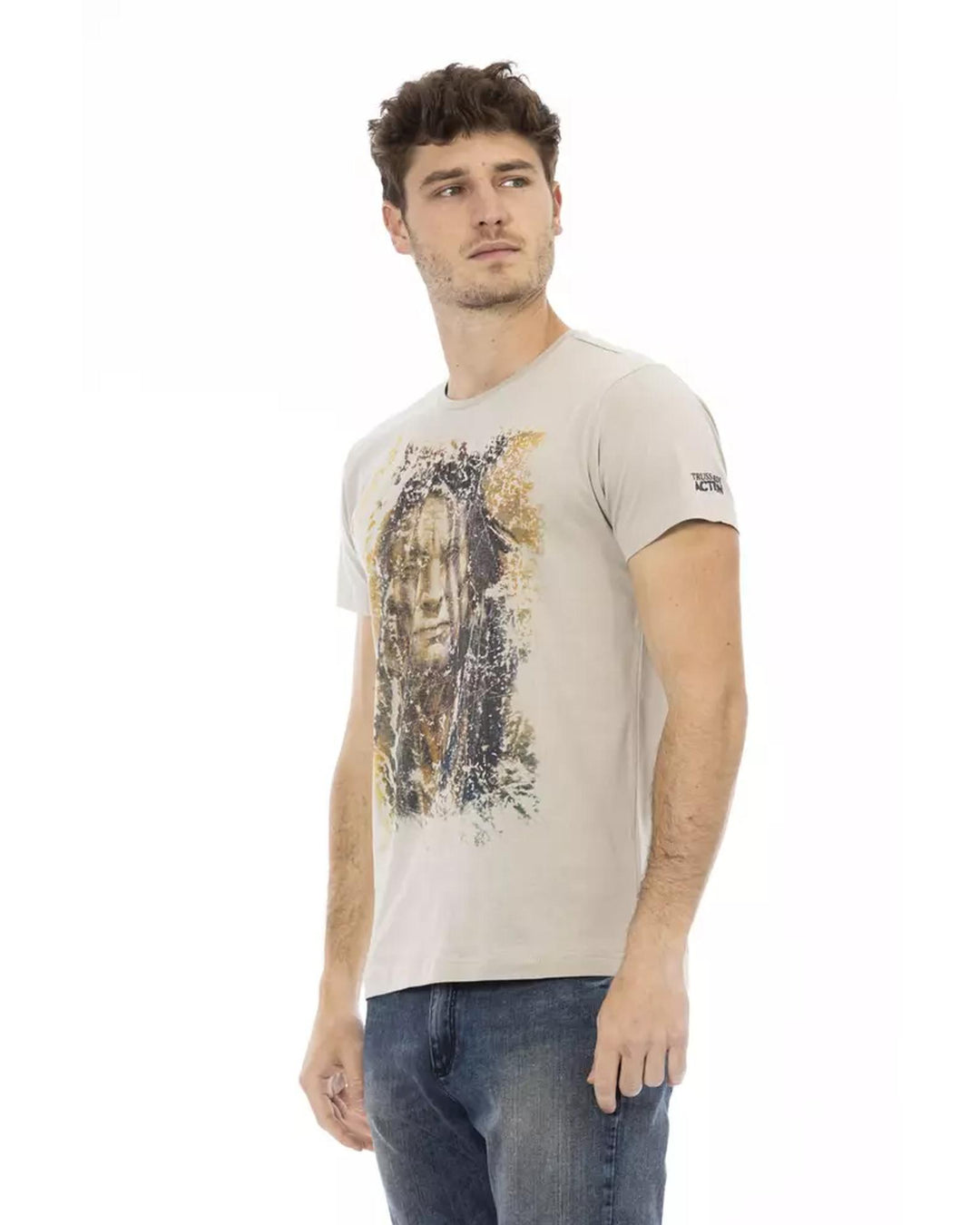 Printed Round Neck T-Shirt M Men