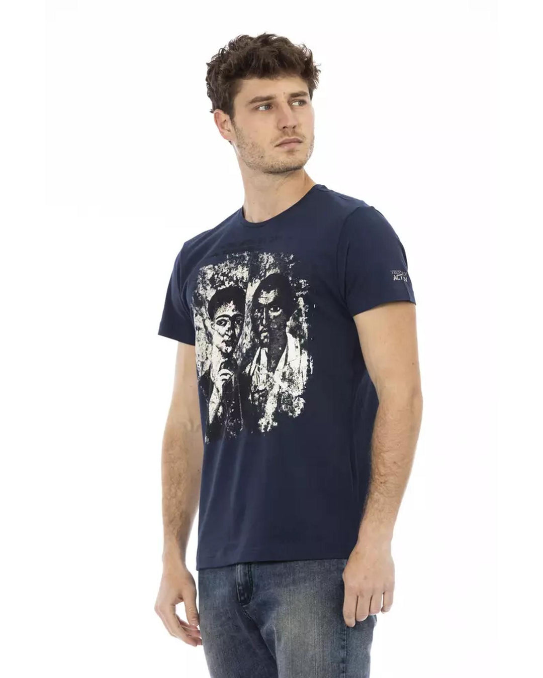 Short Sleeve T-shirt with Front Print XL Men