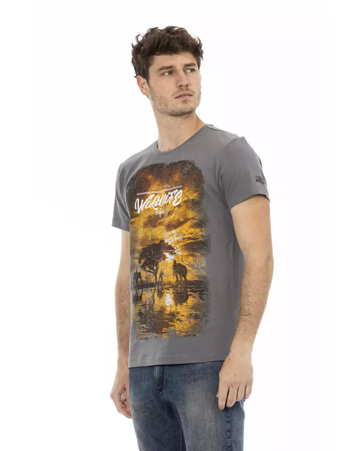 Short Sleeve T-shirt with Front Print M Men