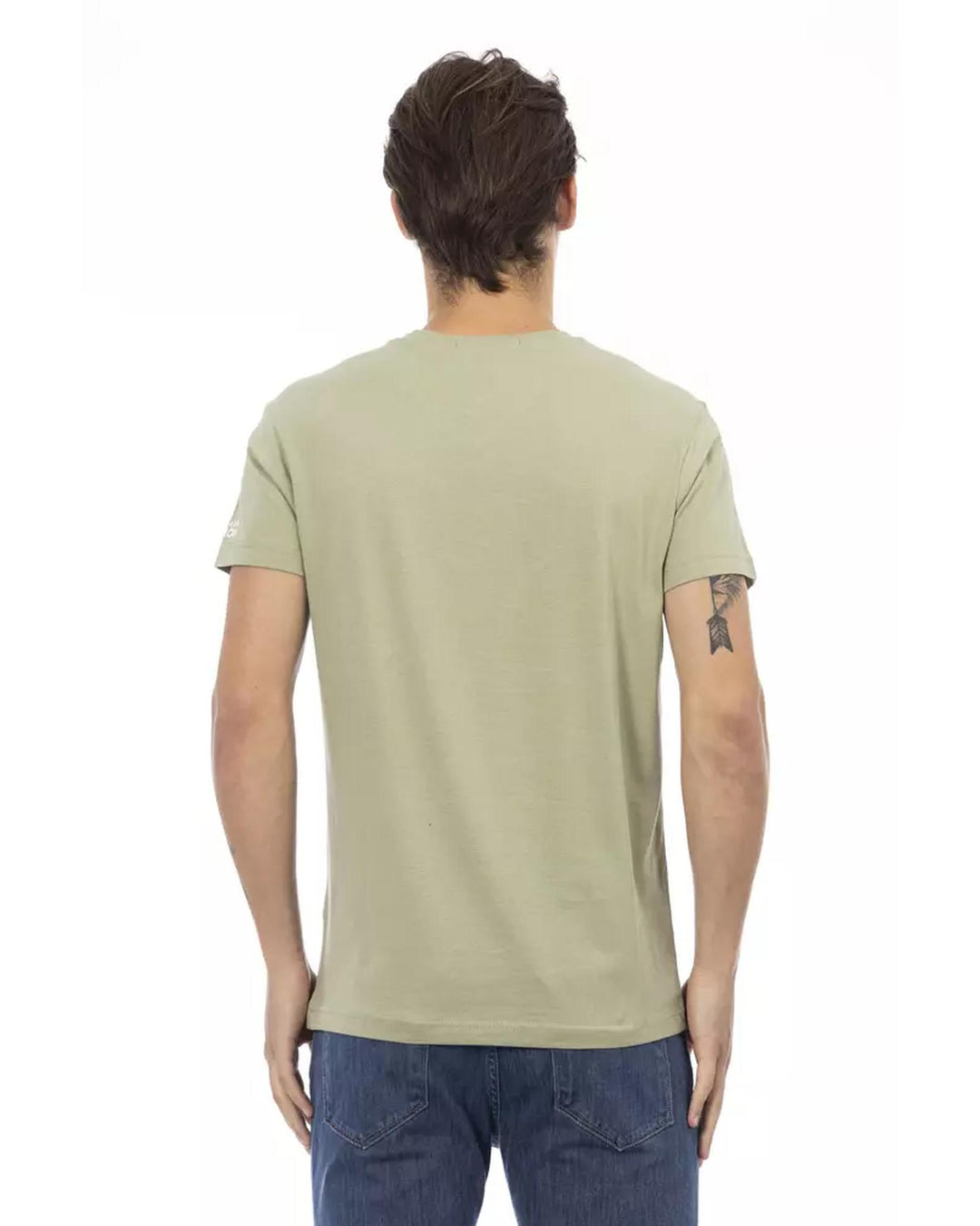 Printed V-neck Short Sleeve T-shirt 3XL Men