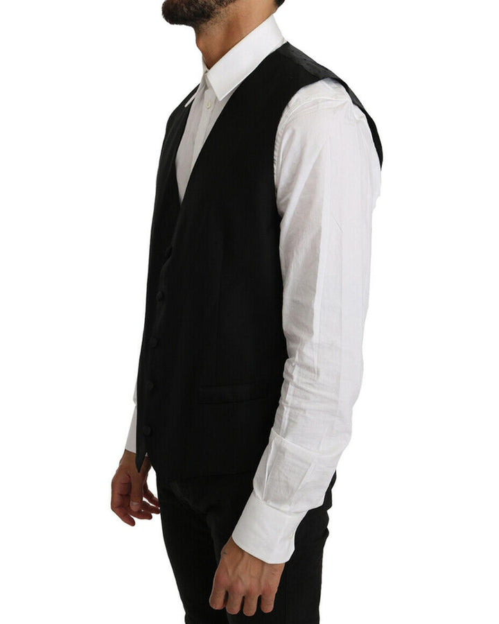 Formal Vest with Logo Details by Dolce & Gabbana 46 IT Men