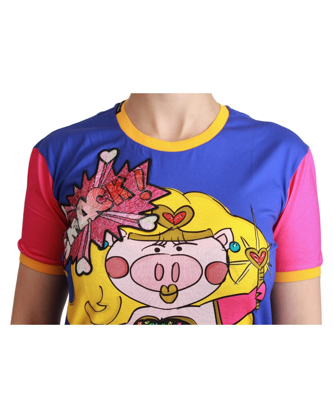 Dolce & Gabbana Year of the Pig 2019 Crewneck T-Shirt 44 IT Women