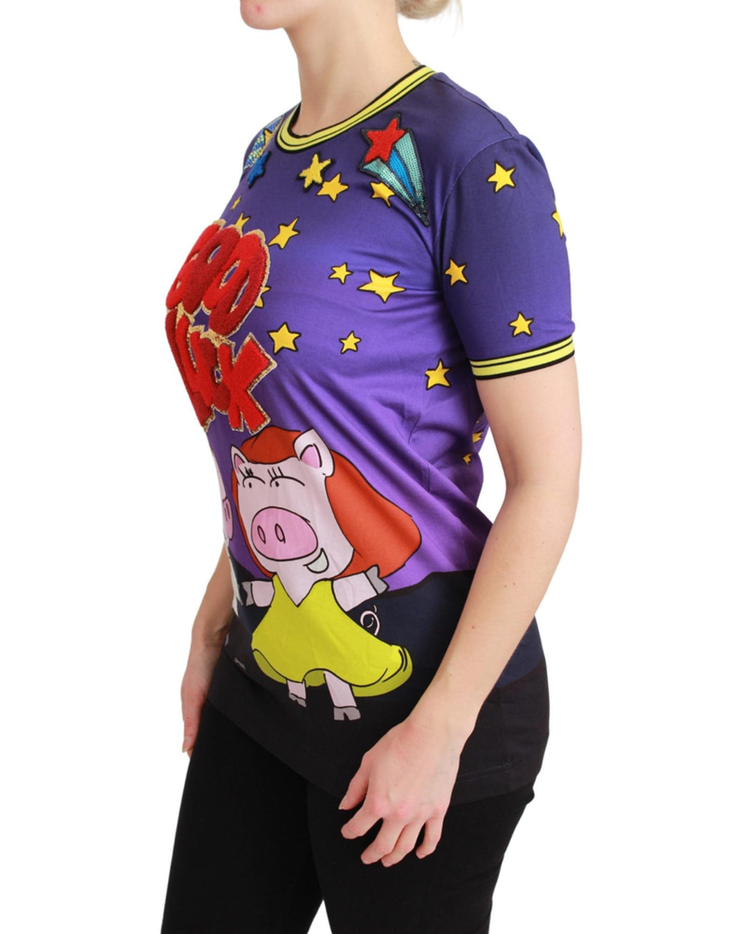 Gorgeous Dolce & Gabbana Year of the Pig 2019 T-shirt 36 IT Women