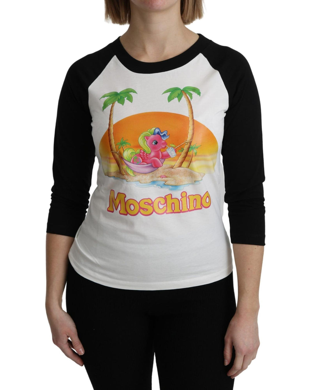 My Little Pony Crew Neck T-shirt 3/4 Sleeve Top 42 IT Women