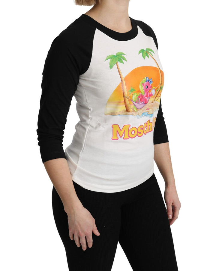 My Little Pony Crew Neck T-shirt 3/4 Sleeve Top 42 IT Women