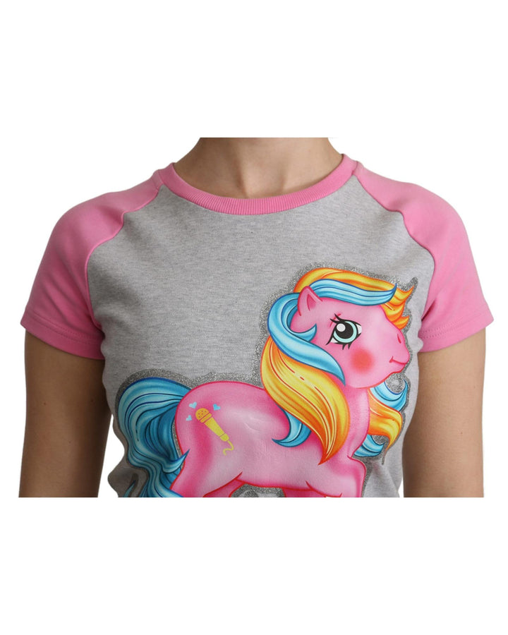 Moschino Couture Crew Neck T-shirt with My Little Pony Motif 40 IT Women