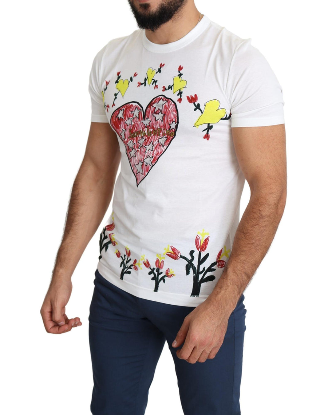 Saint Valentine Print Crew Neck Short Sleeves T-shirt 44 IT Men