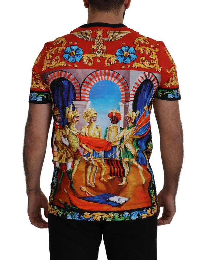 Majolica Soldier Print Crewneck T-Shirt 44 IT Men