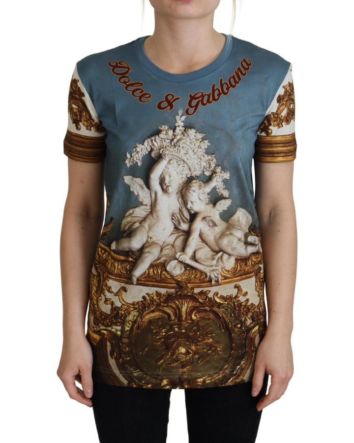 Stunning Dolce & Gabbana DG Logo Angel Print Top 36 IT Women