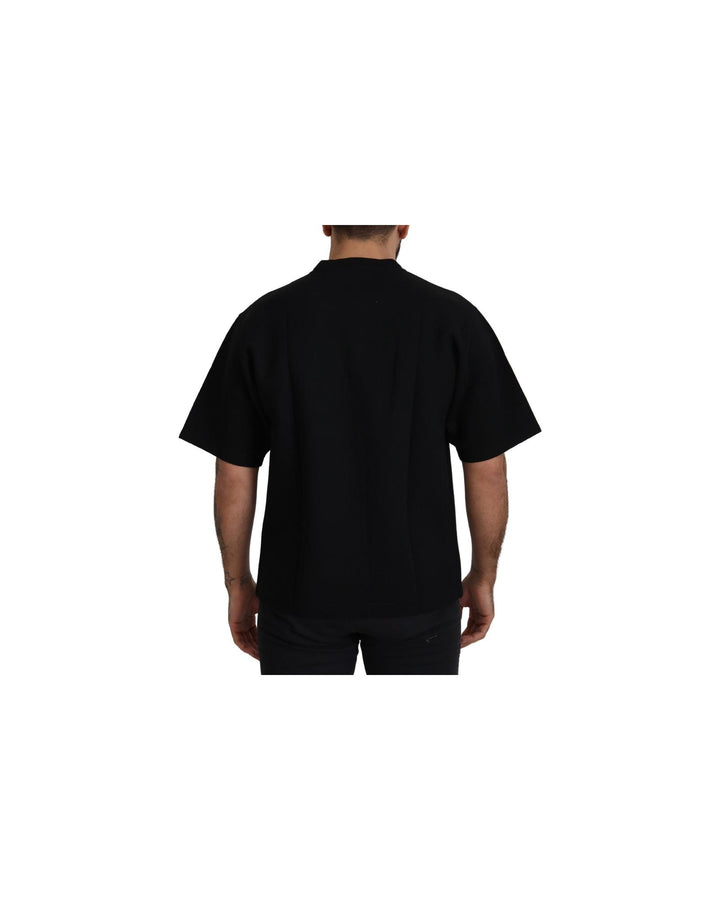 Authentic Dolce & Gabbana Black Logo T-Shirt 44 IT Men