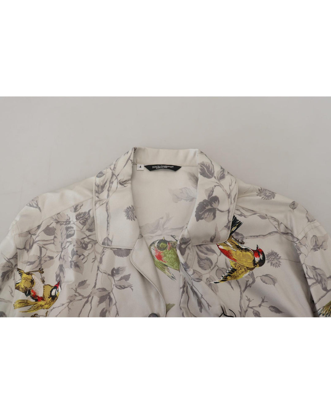 Stunning Dolce & Gabbana Casual Pajama Look Satin Shirt S Men