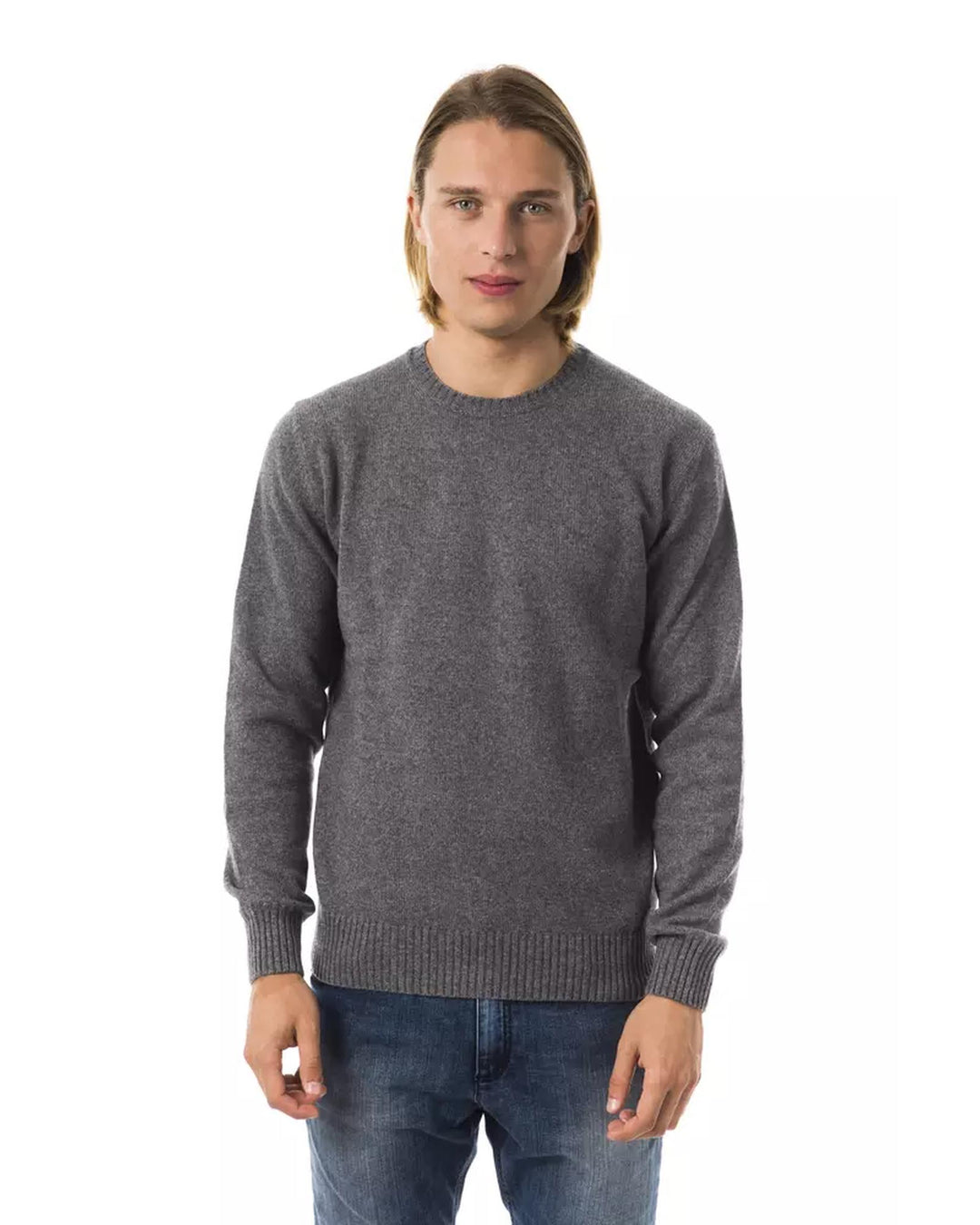 Embroidered Crew Neck Sweater XL Men