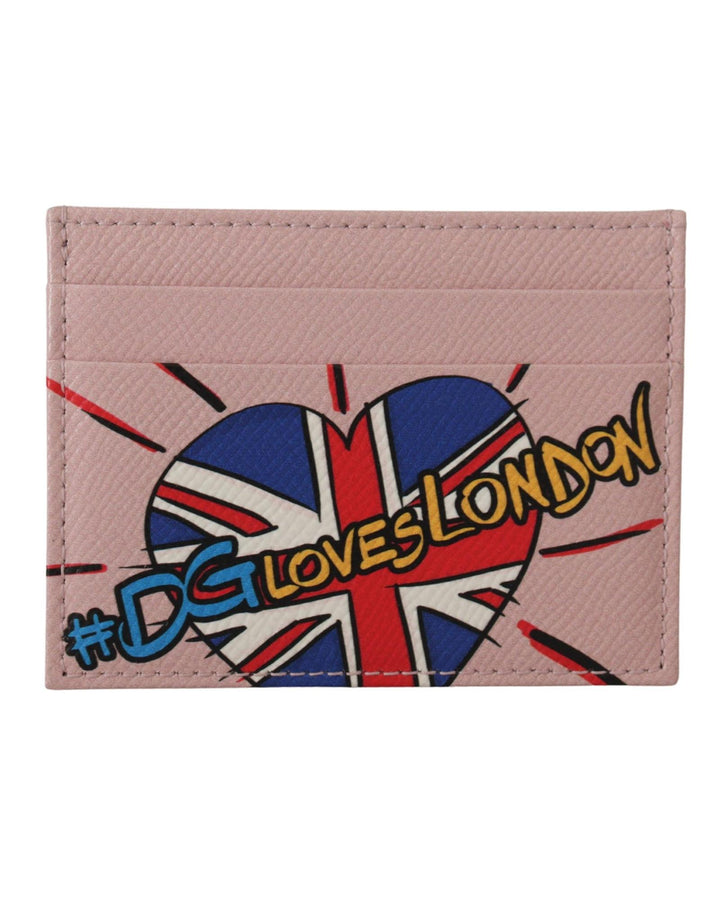 Brand New Dolce & Gabbana Cardholder Wallet with London Print One Size Women