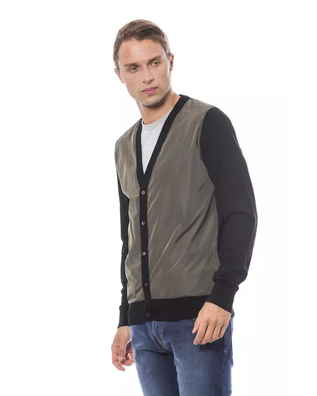 Textured Knit Cardigan XL Men