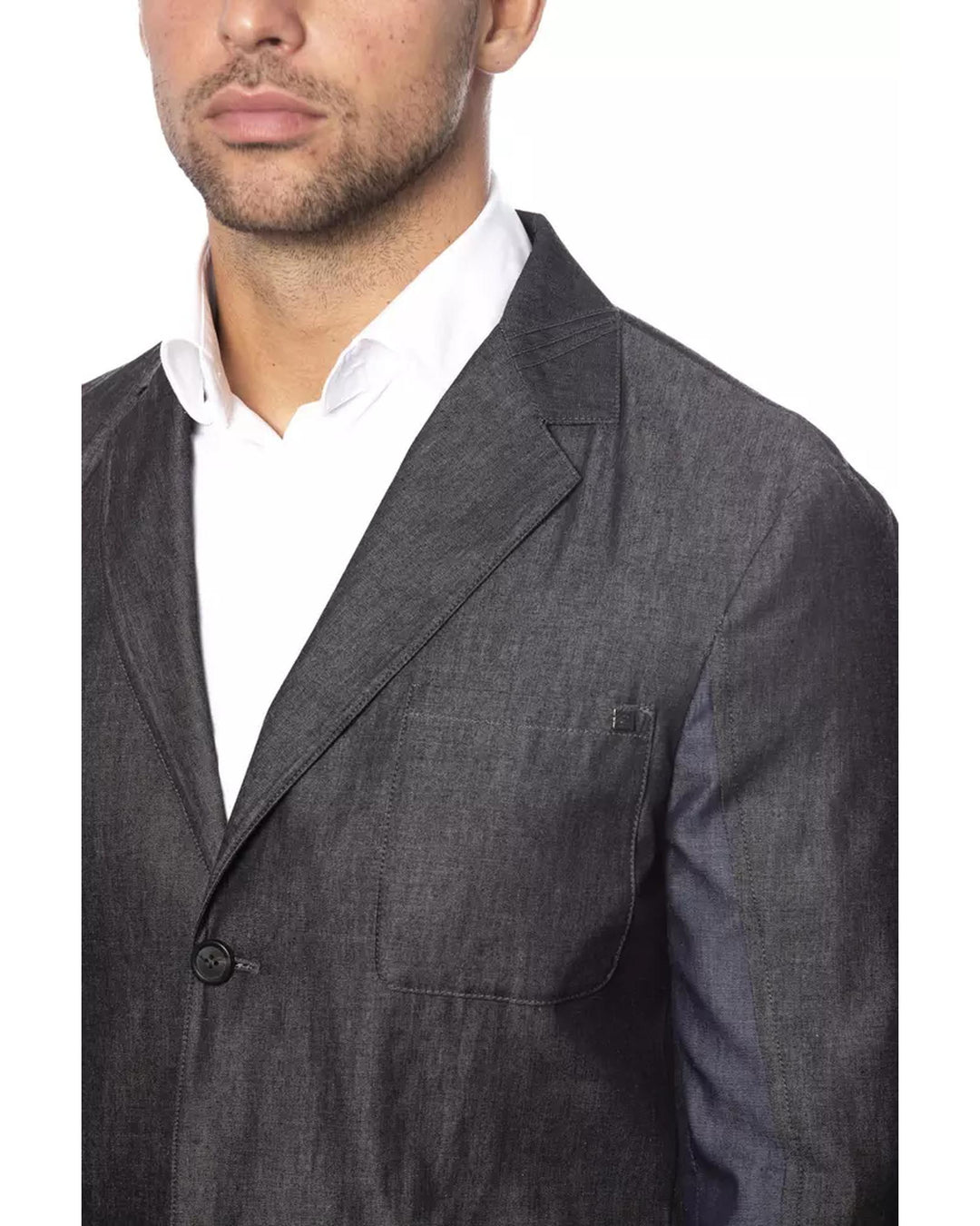 Structured Wool Blend Blazer 48 IT Men