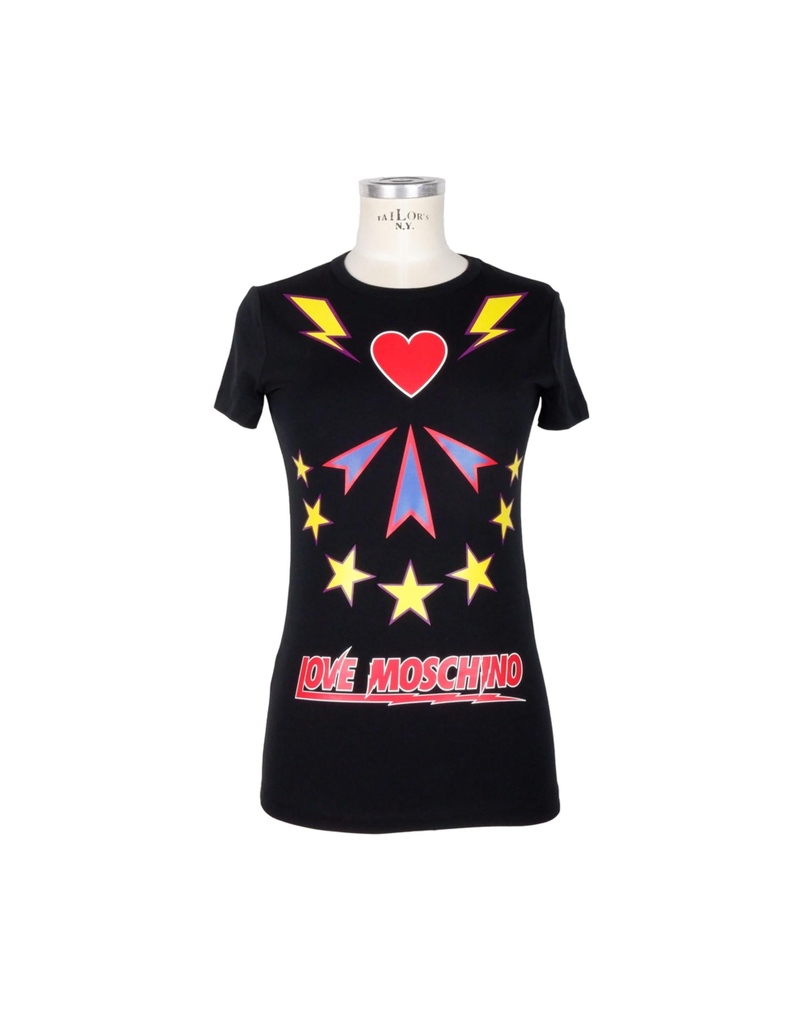 Colorful Prints Love Moschino T-Shirt 44 IT Women