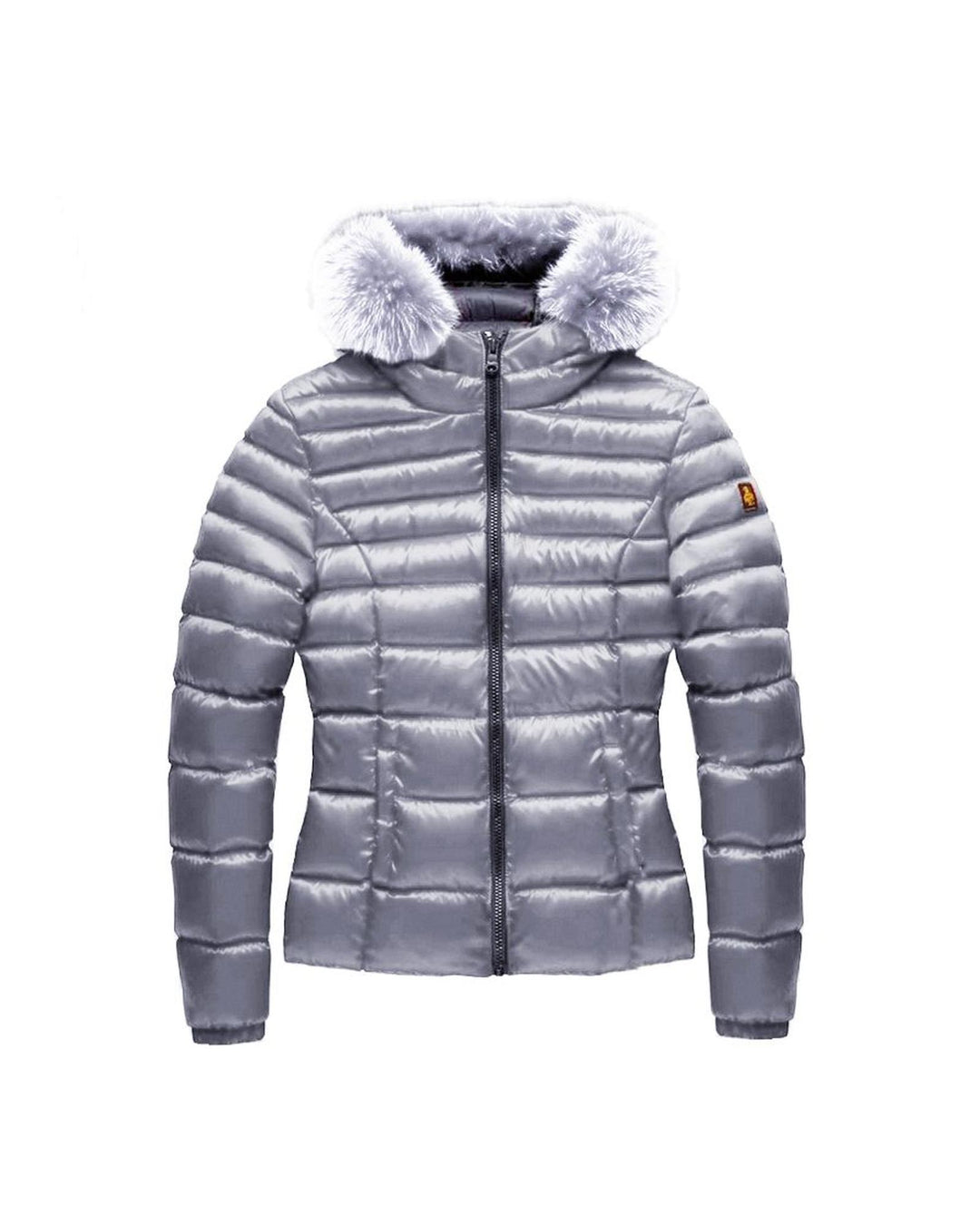 Refrigiwear Padded Down Jacket with Fur Hood and Zip Closure 40 IT Women