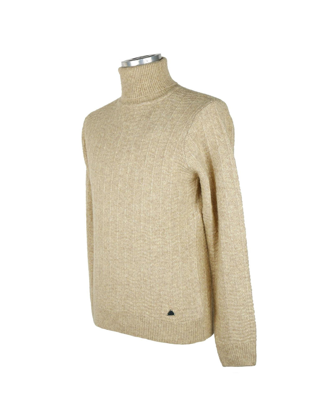 Mens Long-Sleeved Turtleneck Sweater with Logo Plate 3XL Men