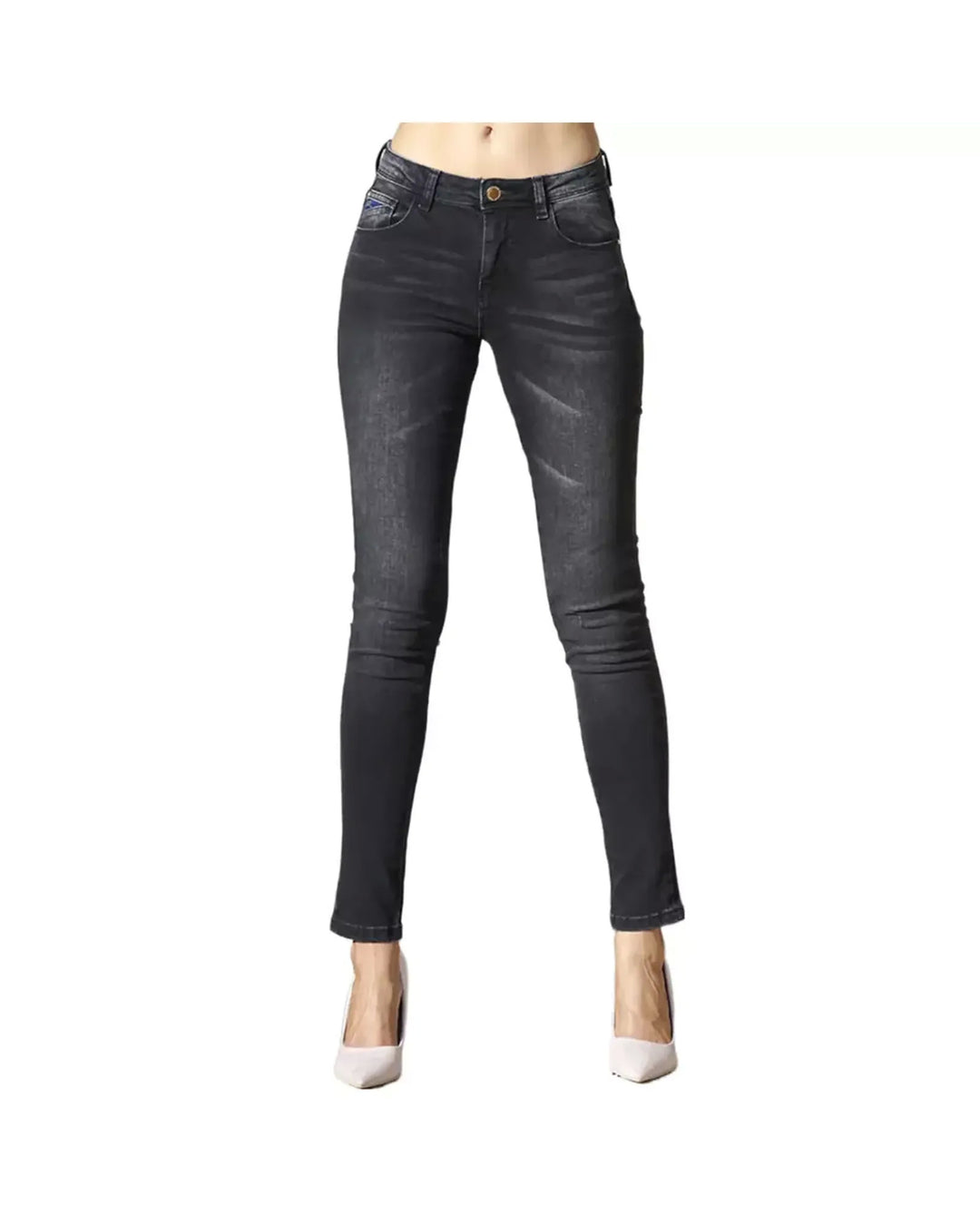 Black Wash Five-Pocket Model Jeans W25 US Women