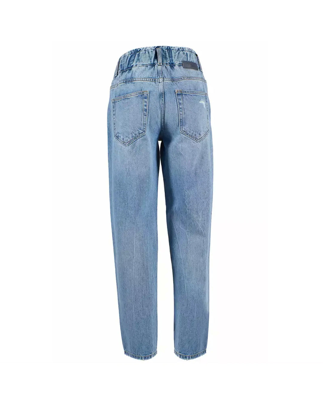 High-waisted Regular Fit Womens Jeans with Ruined Detail W27 US Women