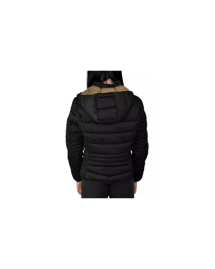 Technical Fabric Drawstring Hooded Womens Jacket L Women