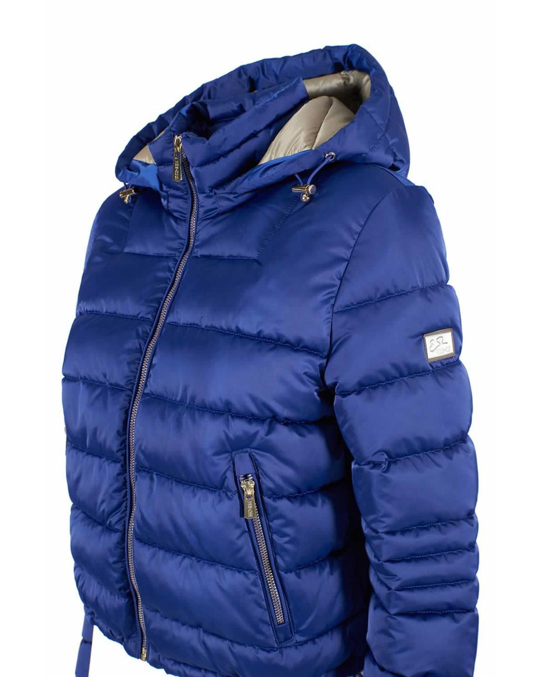 Yes Zee Short Down Jacket with Zip Closure and Hood L Women