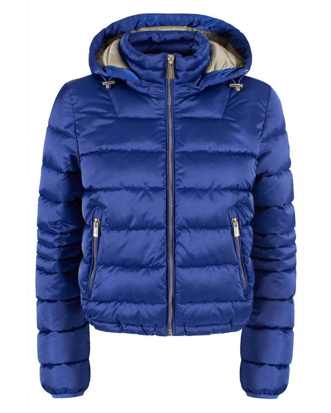 Yes Zee Short Down Jacket with Zip Closure and Hood S Women