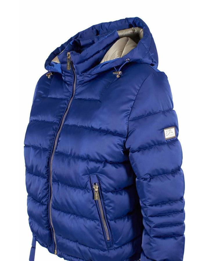 Yes Zee Short Down Jacket with Zip Closure and Hood S Women