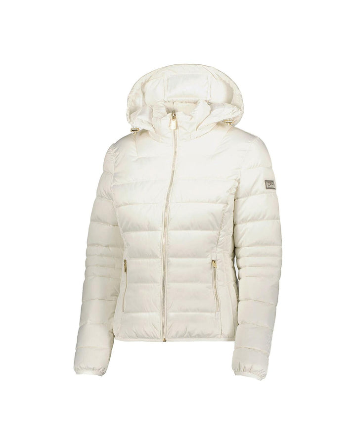 Short Down Jacket with Zip Closure and Hood XL Women